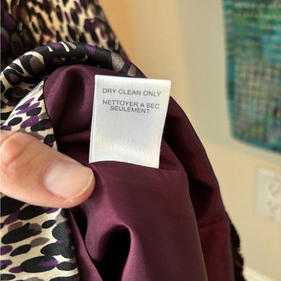 Nanette Lepore Leopard Print Silk Dress with Pockets - Picture 6 of 7